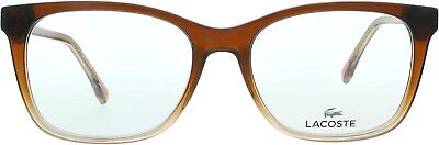 Lacoste L2870 210 Brown Gradient Modified Rectangle Eyeglasses for women's 54mm