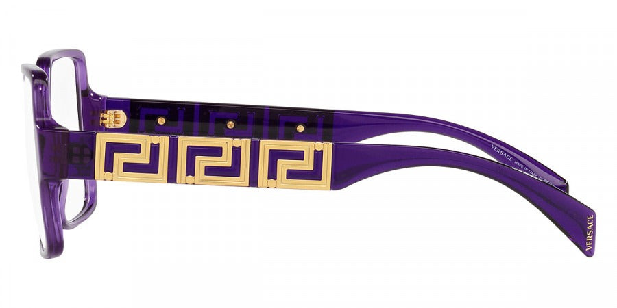 Versace VE3337 5408 53 Transparent Violet Eyeglasses 53mm