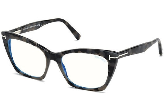 Tom Ford 5709 056 Dark Gray Havana Gold / Blue Block 54mm