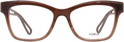 Furla Eyeglasses Women's VFU438 06PB Brown 53-17-140mm