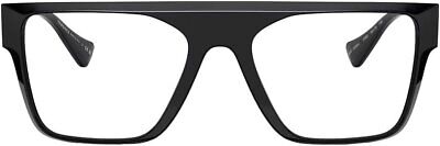 Versace VE 3326U 5380 Black Plastic Rectangle Eyeglasses 53mm