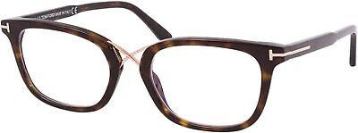 Eyeglasses Tom Ford FT 5637 -B 052 Shiny Classic Dark Havana, Rose Gold/Blue Bl