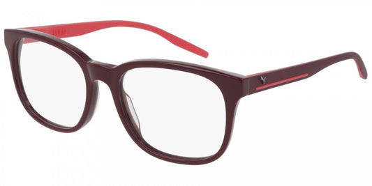 Puma Eyeglasses PU0290O 003 55mm Burgundy