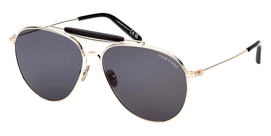 Tom Ford Mens Sunglasses FT0995 Raphael-02 28A 59 - Shiny Rose Gold 59mm