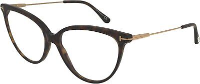 Eyeglasses Tom Ford FT 5688 -B 052 Shiny Classic Dark Havana, Rose Gold/Blue Bl