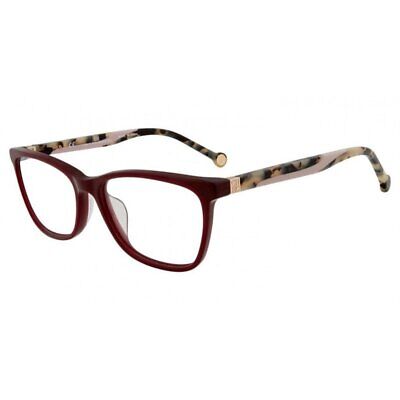 NEW Carolina Herrera VHE771K-9FDY Burgundy Havana 53mm