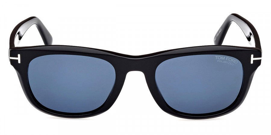 Tom Ford Mens Sunglasses FT1076 Kendel 01M 54 - Shiny Black 54mm