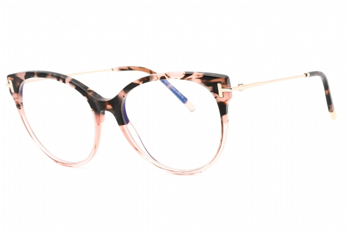 TOM FORD FT5770-B 055 Rose Havana Blue Eyeglasses 54mm