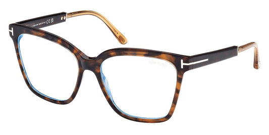 Tom Ford FT5892-B 052 56mm - Shiny Dark Havana/Shiny Rose Gold