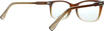 Lacoste L2870 210 Brown Gradient Modified Rectangle Eyeglasses for women's 54mm