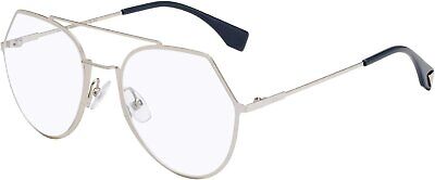 Fendi FF0329 Silver/Clear Lens Eyeglasses 53mm