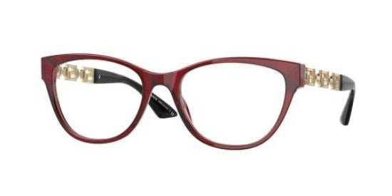 Eyeglasses Versace VE 3292 388 Bordeaux Transparent