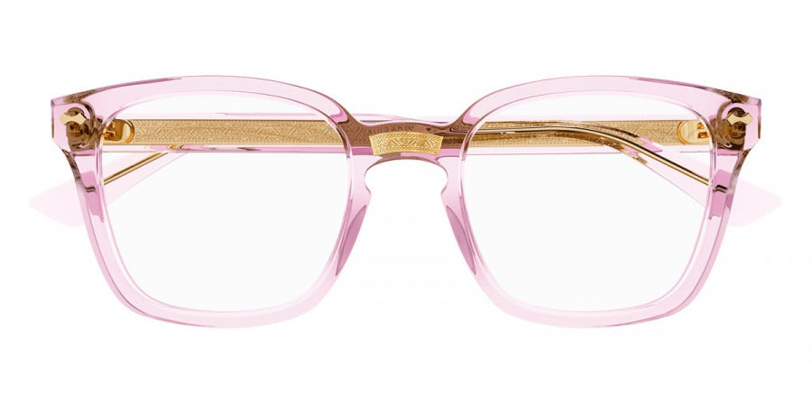 NEW GUCCI GG0184O 013 Pink Eyeglasses