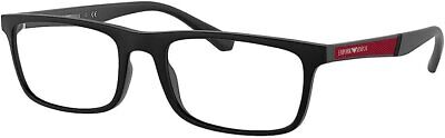 Emporio Armani Demo Rectangular Men's Eyeglasses EA3171F 5001 56mm