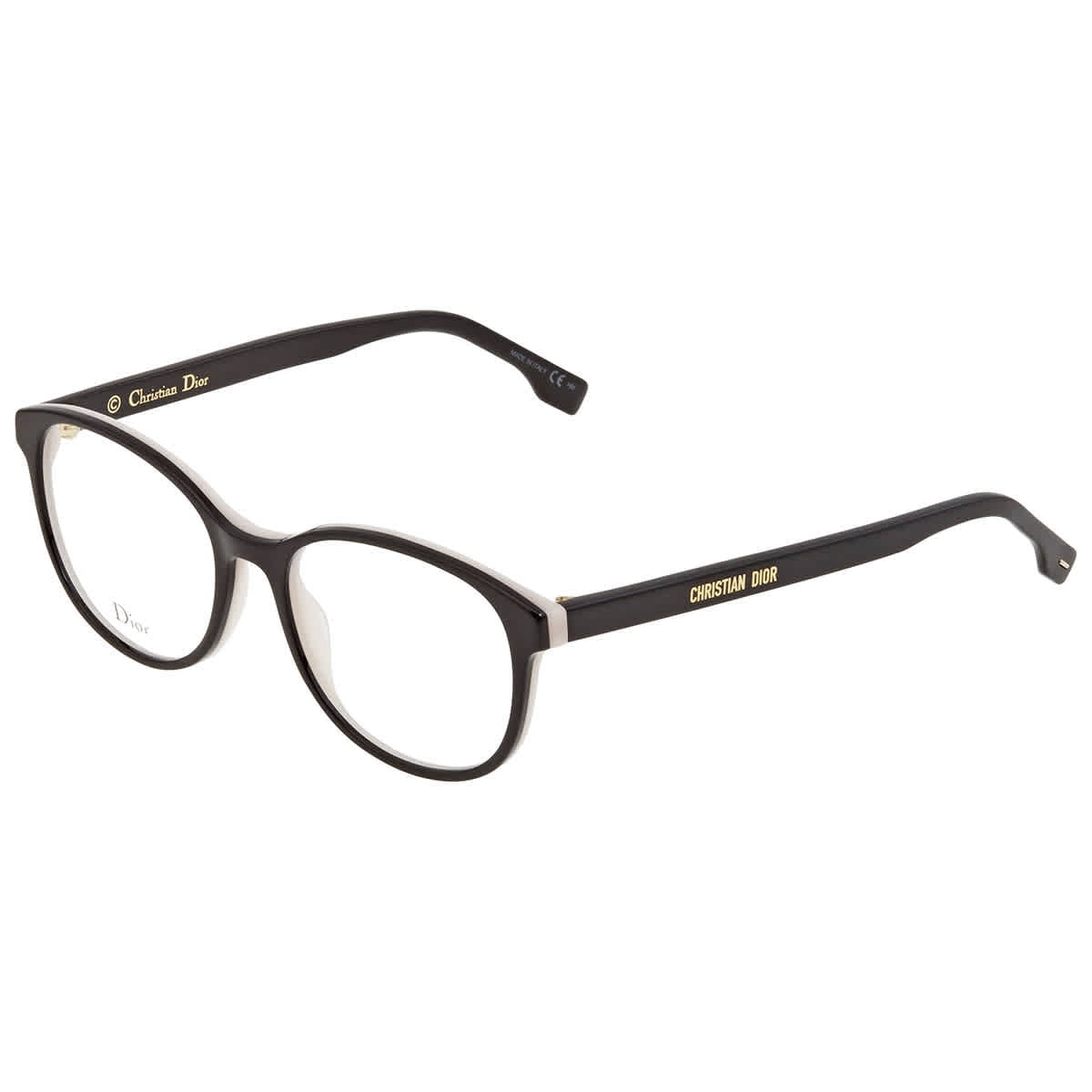 Dior Demo Round Ladies Eyeglasses DIORETOILE1 03H2 53