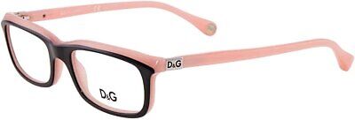 DOLCE&GABBANA D&G Eyeglasses DD 1214 BLACK ON PINK 1878 DD1214 49mm