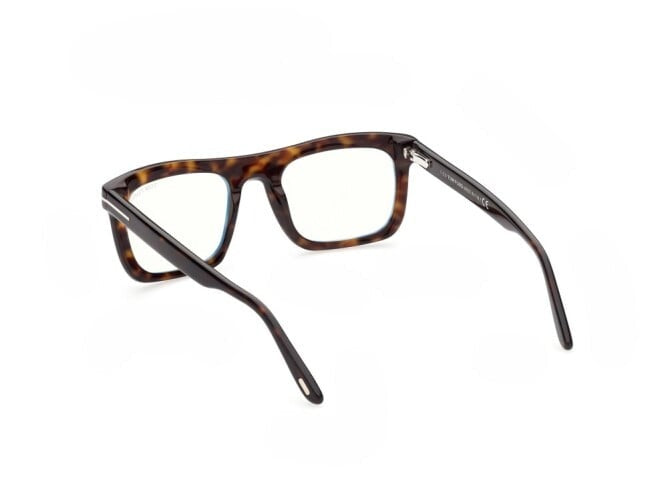 Tom Ford FT5757-B 052 Men's Shiny Tortoise Frame Blue 52mm