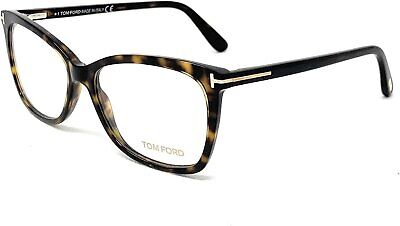 Tom Ford FT5514 Eyeglass Frames - Dark Havana Frame, Dark Havana Lenses, 54...