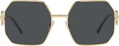 Versace Woman Sunglasses Gold Frame, Dark Grey Lenses, 58MM