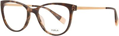 Furla VFU495 0AGK Eyeglasses Women's Tortoise Full Rim Cat-Eye Optical Frame,...