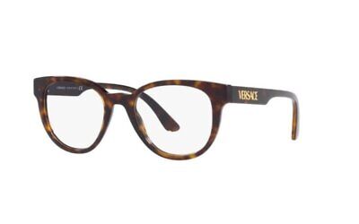 New Versace 3317 108 Eyeglasses Men's Havana 51mm