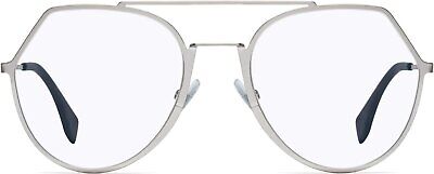 Fendi FF0329 Silver/Clear Lens Eyeglasses 53mm