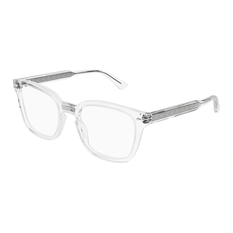 Gucci GG0184O 012 Crystal Square Unisex Eyeglasses