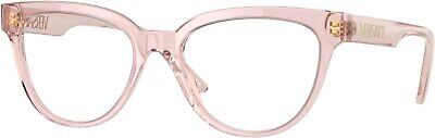 Versace VE3315-5339 Eyeglass Frame TRANSPARENT PINK w/DEMO LENS 54mm