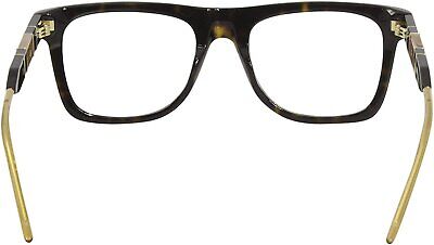 Gucci GG 0604O 002 Havana Plastic Square Eyeglasses 53mm