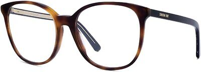 Dior DiorSpiritO SI Eyeglasses Color 2600 Shiny Honey Havana Size 57MM