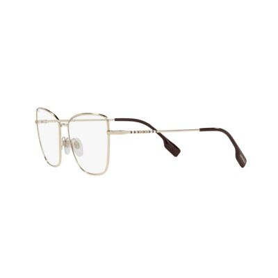BURBERRY Eyeglasses BE 1367 1339 Light Gold 53mm