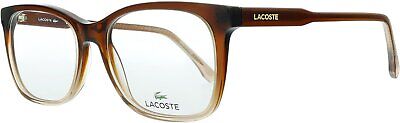 Lacoste L2870 210 Brown Gradient Modified Rectangle Eyeglasses for women's 54mm