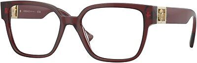 Versace Eyeglasses VE 3329 B 5385 Transparent Parade Red 52mm