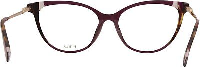 New Furla VFU292 09PW Eyeglasses Women's Purple Full Rim 54x16x135mm
