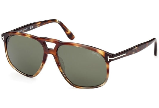 Tom Ford Sunglasses Men Shiny Havana Brown FT1000-56N-58 mm