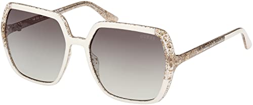 GUESS Glitter Square Plastic Sunglasses
