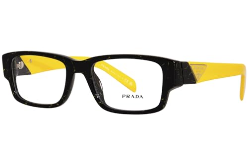 Prada Eyeglasses PR 7 ZV 19D1O1 Black/Yellow Marble