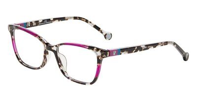 NEW Carolina Herrera VHE856K-721Y Tortoise Pink 53mm