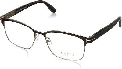 Tom Ford FT5323 Square Metal Optical Brown Rose Gold Eyeglasses TF5323 048 New