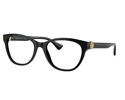 New Versace Cat Eye Ladies Eyeglasses VE3330F GB1 55mm