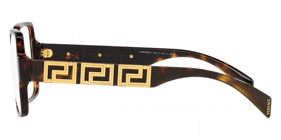 Versace VE3337 108 55 Havana Eyeglasses 55mm