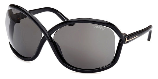 Tom Ford Women Sunglasses FT1068 Bettina 01A 68 - Shiny Black