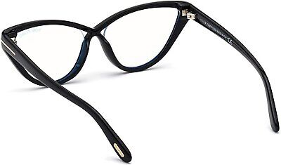 Tom Ford TF 5729-B eyeglasses color 001 Black with Blue Block anti reflective...