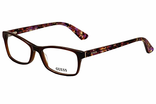 Guess GU2549 Eyeglass Frames - Dark Brown Frame, 53 mm Lens Diameter GU254953050