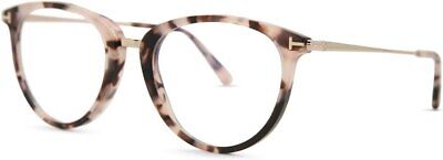 Eyeglasses Tom Ford FT 5640 -B 055 Shiny Pink Vintage Havana W. Rose Gold Temple