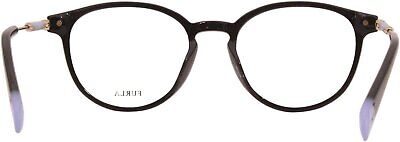 New Furla VFU297 0700 Eyeglasses Women's Black Full Rim 50/18/135mm