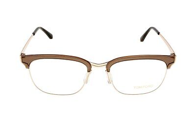 NEW Tom Ford Women FT5393-047-53 Brown Gold Eyeglasses