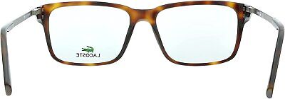 Lacoste L2867 214 Havana Modified Rectangle Eyeglasses for mens