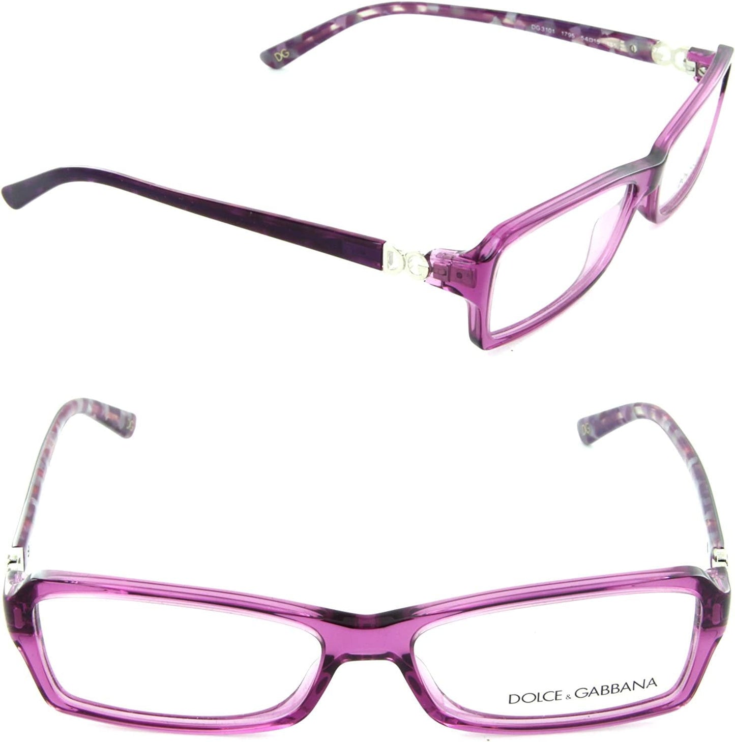 Dolce & Gabbana Dg Dg3101 Eyeglasses 1795 Violet Demo Lens 54 15 135