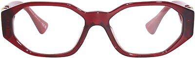 Versace Eyeglasses VE 3320 U 388 Transparent Red